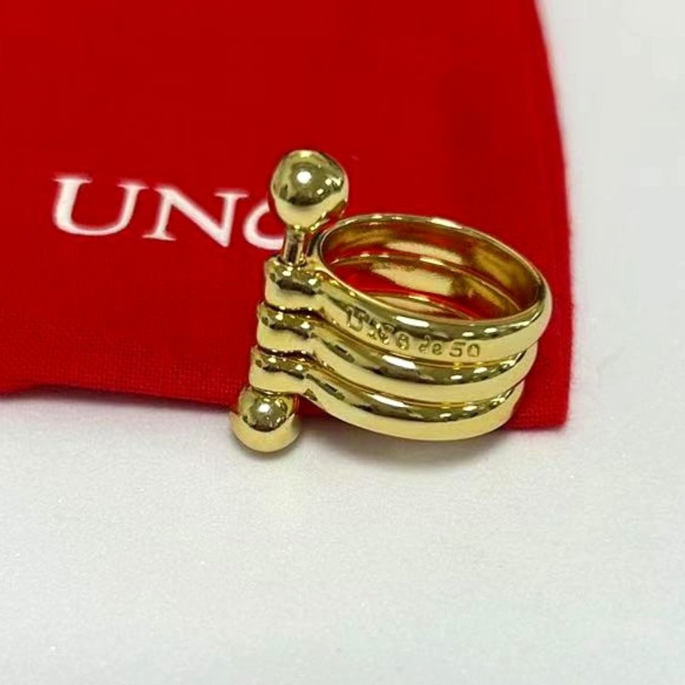 UNO de 50 RING Gold plated ring